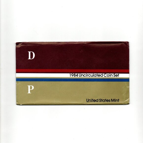 1984-P&D Uncirculated Set... 10 Coin Set... In Original US Mint Packaging - Picture 3 of 3